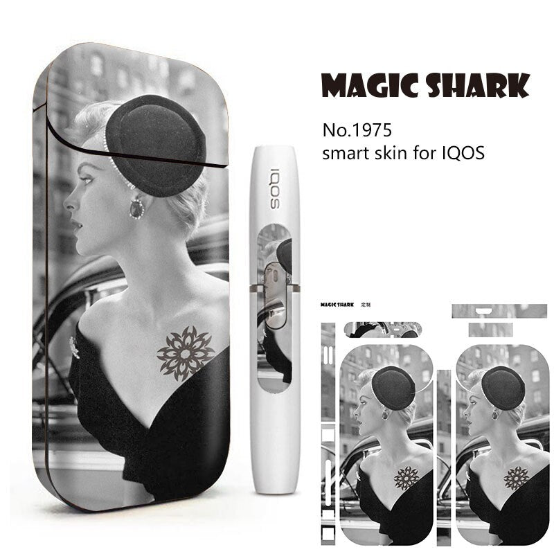 Buy USA online IQOS Sexy Lady Black White Punk Man PVC for IQOS Case Cover Stickers For IQOS IQOS 2.4 Plus Skin Product vendor