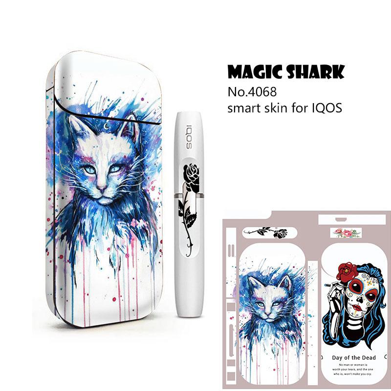 Buy USA online IQOS Magic Shark Fashioon Skull Game Boy Game Lady Bumpy Film Case Cover for IQOS 2.4 Plus Sticker for IQOS 2.4p 2.4+ Product vendor