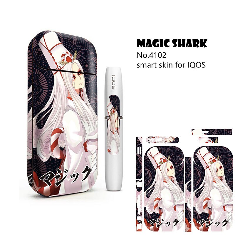 Buy USA online IQOS Magic Shark  Anime Blood For IQOS 2.4 Plus Skin Cover Case Sticker Hot Sale IQOS 2.4p Sticker For IQOS Sticker Product vendor