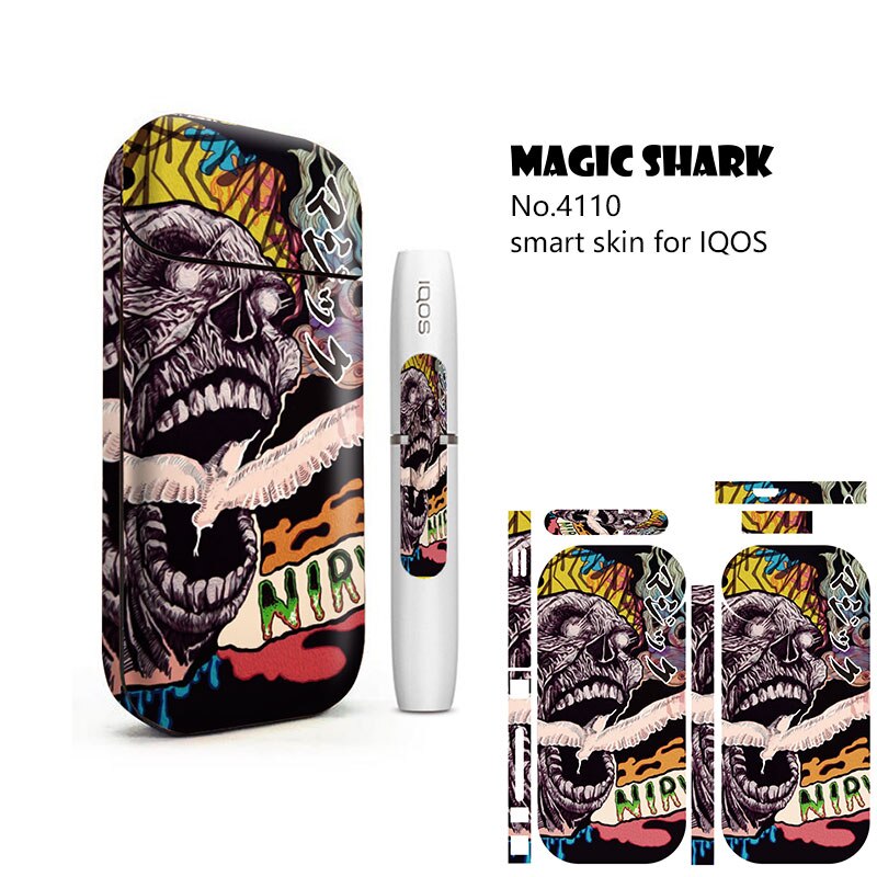 Buy USA online IQOS Magic Shark  Anime Blood For IQOS 2.4 Plus Skin Cover Case Sticker Hot Sale IQOS 2.4p Sticker For IQOS Sticker Product vendor