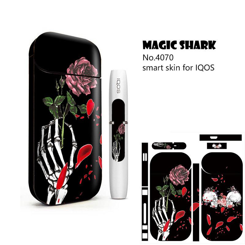 Buy USA online IQOS Magic Shark Fashioon Skull Game Boy Game Lady Bumpy Film Case Cover for IQOS 2.4 Plus Sticker for IQOS 2.4p 2.4+ Product vendor