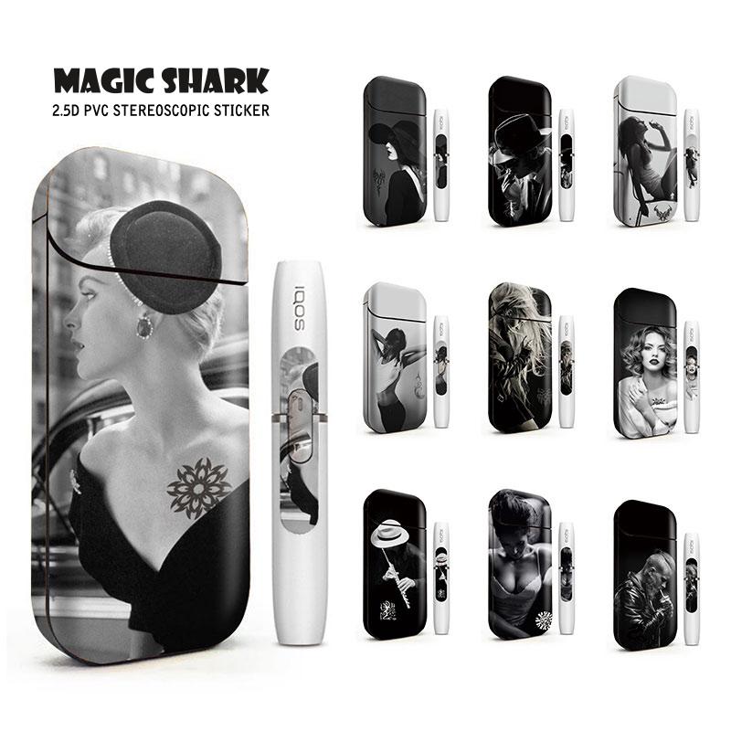 Buy USA online IQOS Sexy Lady Black White Punk Man PVC for IQOS Case Cover Stickers For IQOS IQOS 2.4 Plus Skin Product vendor