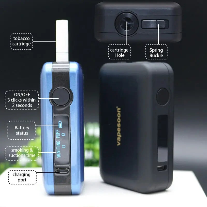 LTN Box 1800mah Battery OLED display Electronic Tobacco Heating Device Kit - heatproduct.co.uk Electronic Heated Tobacco Kits