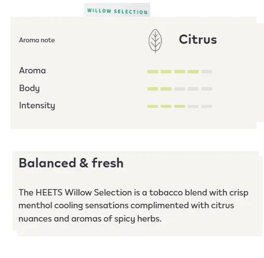 Buy USA online IQOS New Flavor Tobacco Replacement Heated Stick Willow Product vendor